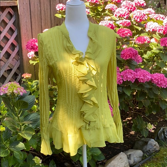 Style & Co. Tops - Style & Co Green Buttoned Blouse